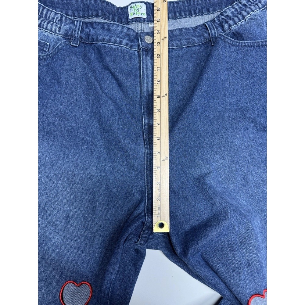 Shiny‎ By Nature Heart Cut Out Jeans 3XL Medium Wash - Picture 15 of 16